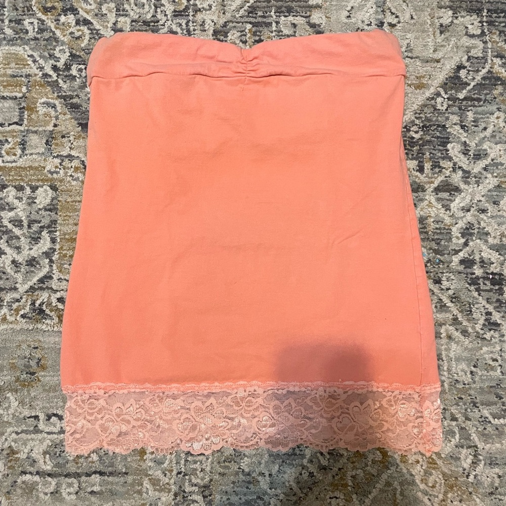 Pink lace tube top size medium from the brand lost